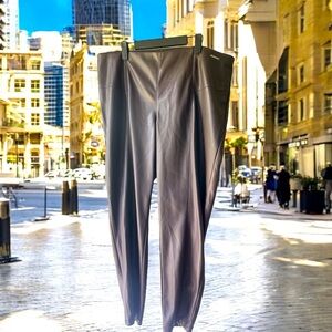 Women’s Mark New York Polyurethane Expresso Brown Pants Size 2X NWT Retail $83